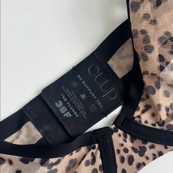 CUUP The Plunge Mesh in Leopard - 36F - Picture 3 of 4